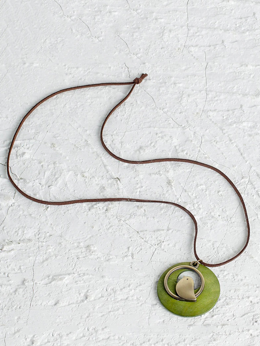 Retro Halsband med Fågelmotiv – Unisex Accessoar för Fest och Vardag