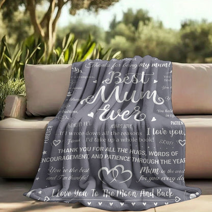 Present till mamma – Bohemisk pläd med känslosamma citat och kärleksfull design för kvinnor