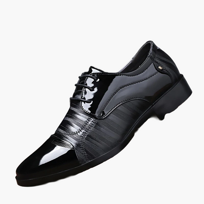 Herr Elegant Affärssko Slip-On med Dragkedja – Klassisk Formell Skostil