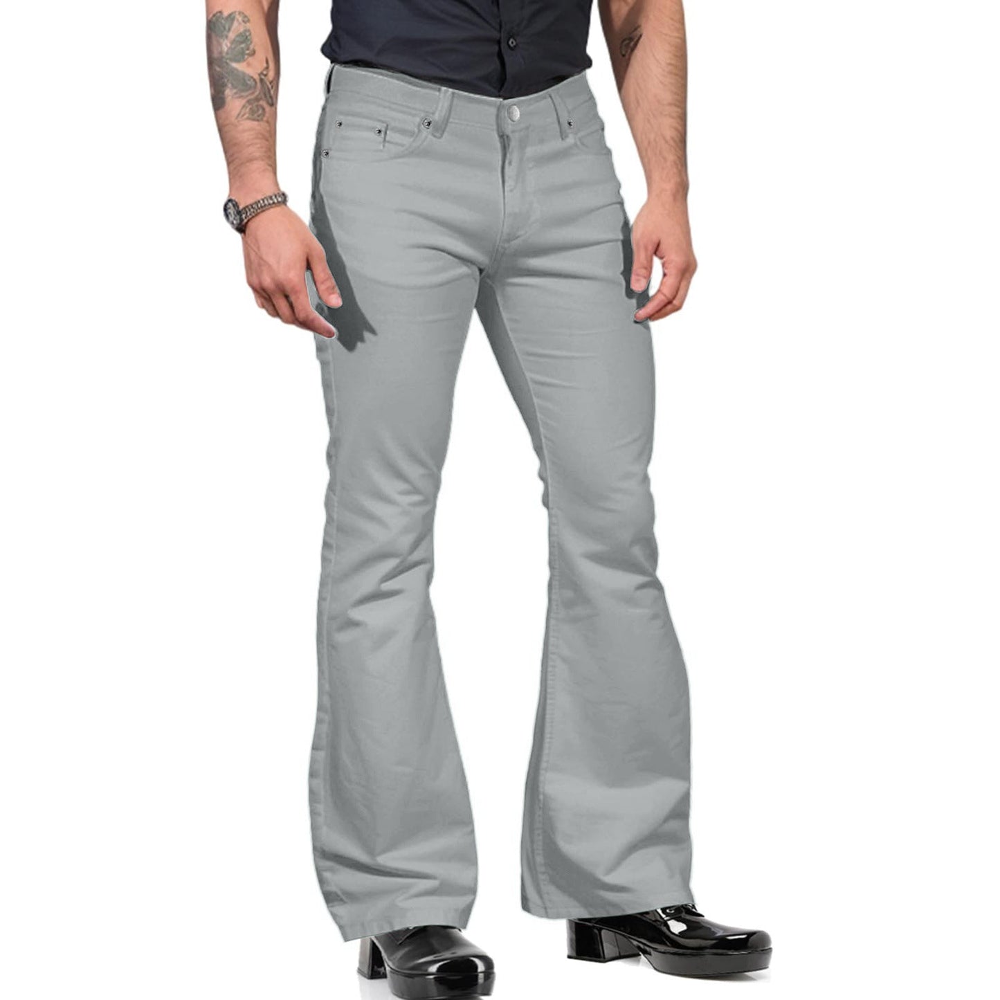 Charles – Casual Bell-bottom Byxor för Män