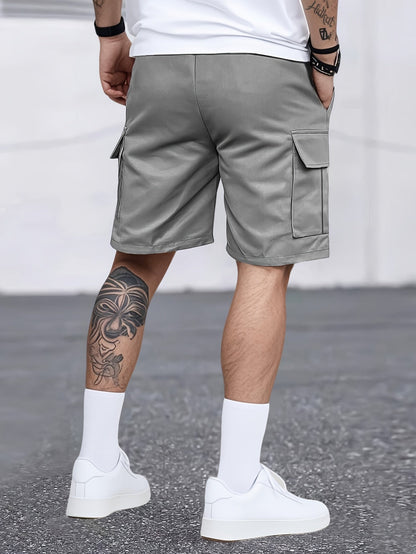 Herr Cargo Shorts Med Fickor – Avslappnad Urban Stil För Vardag och Träning