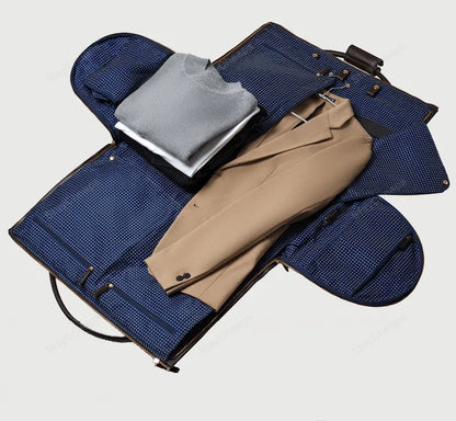 Herr Elegant Duffle Plaggväska Resväska Multifunktion för Affärsresor och Weekend