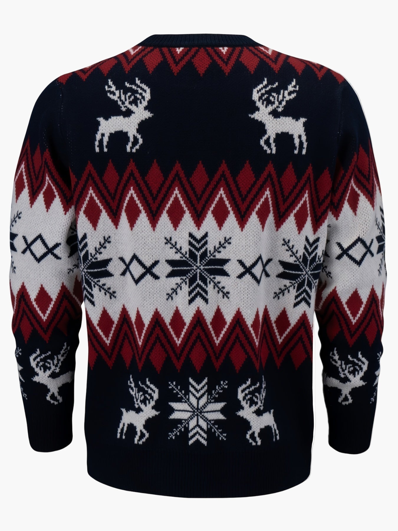 Herr Jultröja med klassiskt vintermönster – Perfekt för högtider och lediga dagar