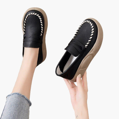 Damloafers med ortopedisk komfort och halkfri sula – vardagsskor med modern design
