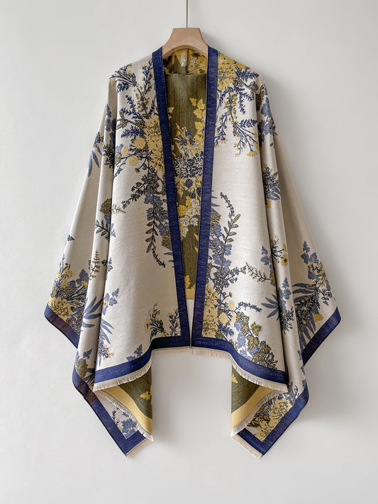 Dam Kimono med Blommönster och Elegant Stil för Vardagsbruk och Fest