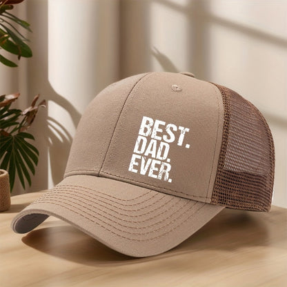 Herrkeps truckermodell med text – Best Dad Ever – Perfekt present till pappa
