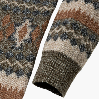 Herrtröja med retro mönster – avslappnad och trendig för höst och vinter