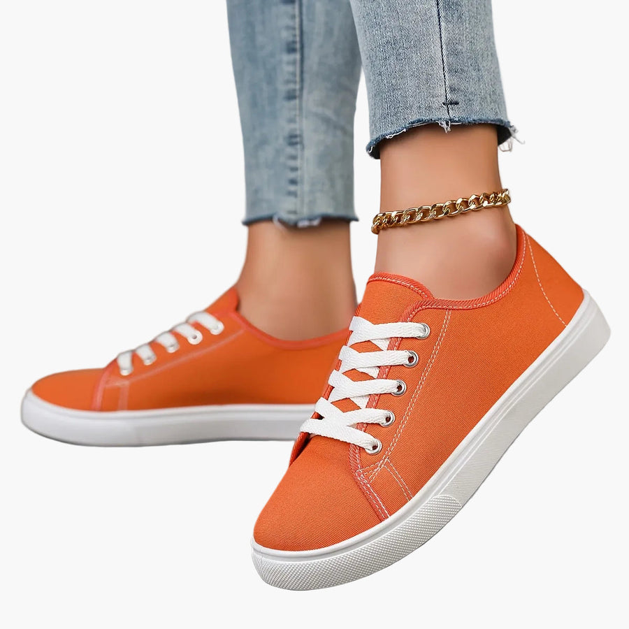 Dam Sneakers Låg Profil Vardagsskor Trendig Fritidsstil