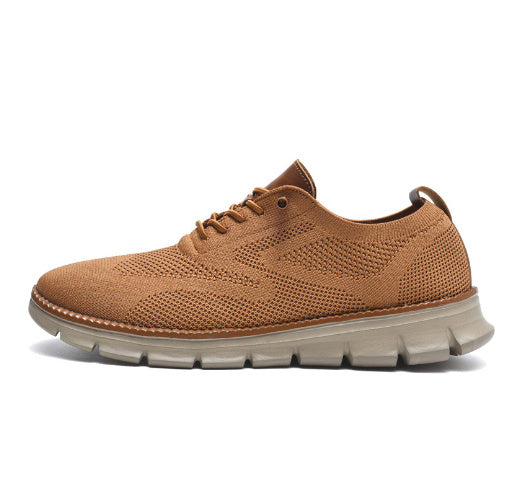 Herr Sneakers Stickad Lättviktsko för Vardag och Fritid