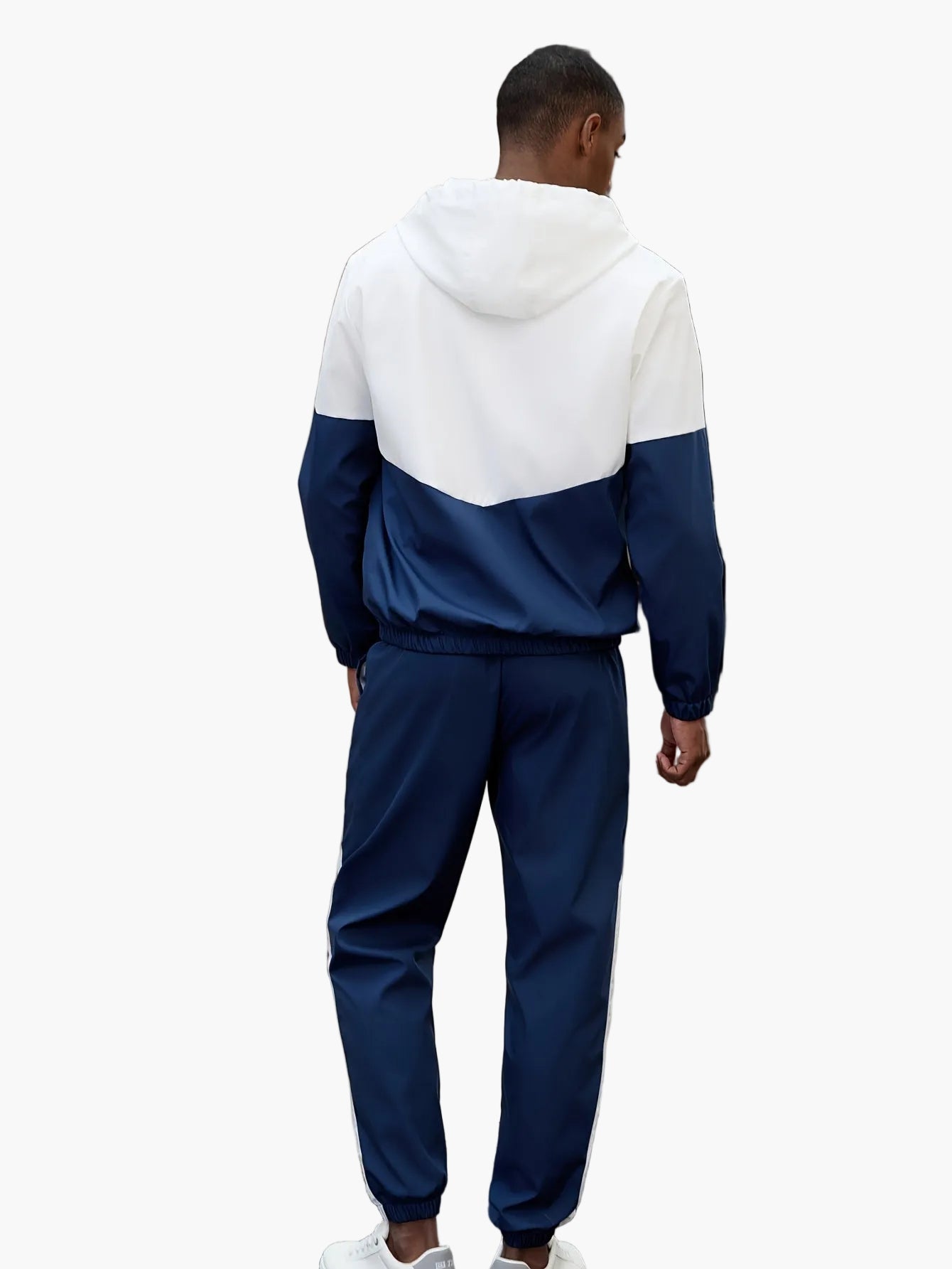 Herr Träningsset Sportig Hoodie och Byxor – Perfekt för Träning och Avslappning
