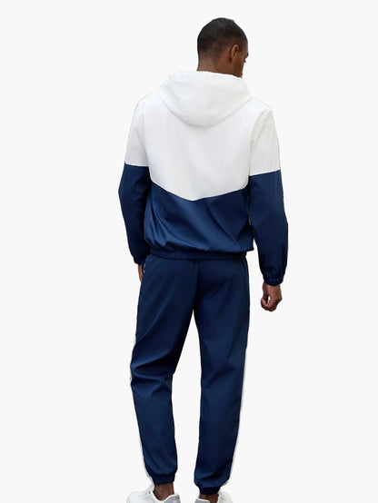 Herr Träningsset Sportig Hoodie och Byxor – Perfekt för Träning och Avslappning