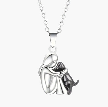 Dam Halsband Hundälskare Symbolisk Hängsmycke Vänskap Gåva