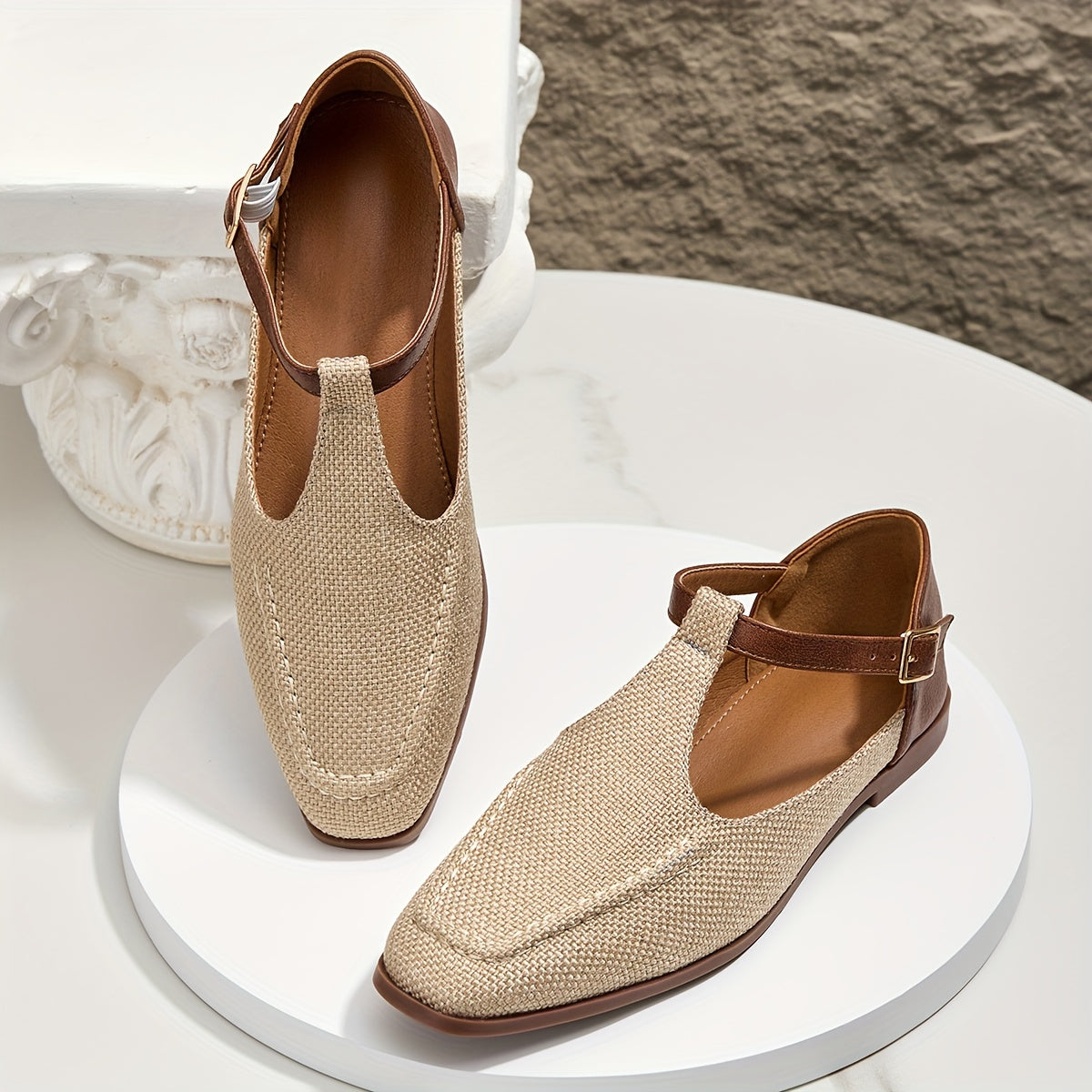 Dam T-rem ballerina flats för vardag och eleganta tillfällen