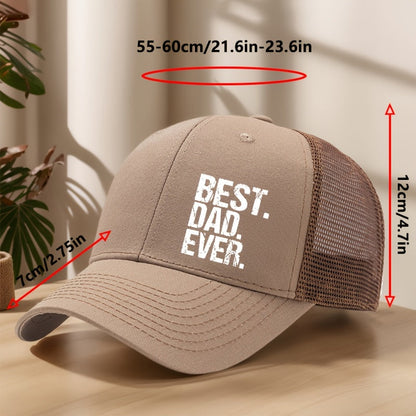 Herrkeps truckermodell med text – Best Dad Ever – Perfekt present till pappa