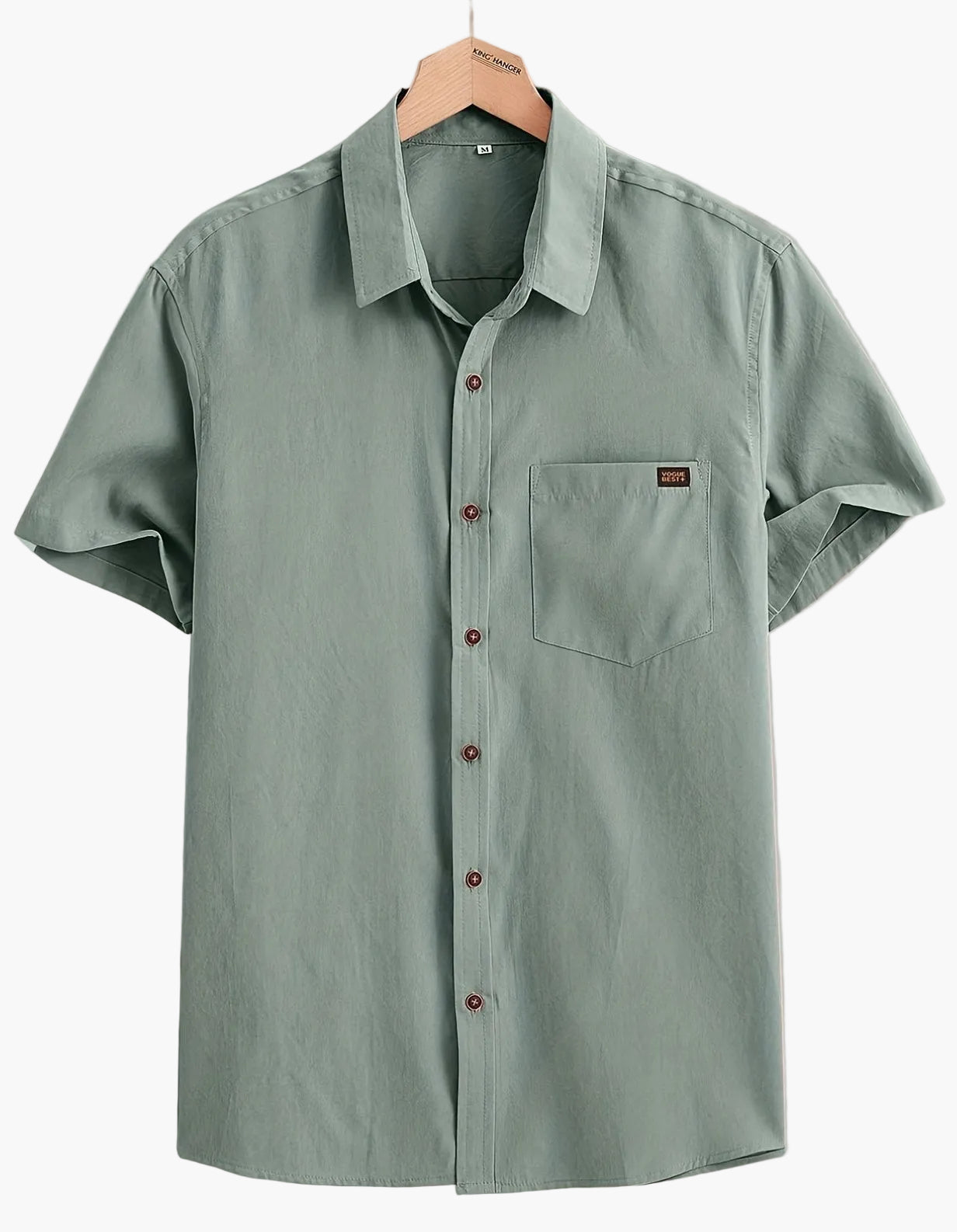 Herr Skjorta Kortärmad Casual Stil Perfekt för Sommar och Vardag