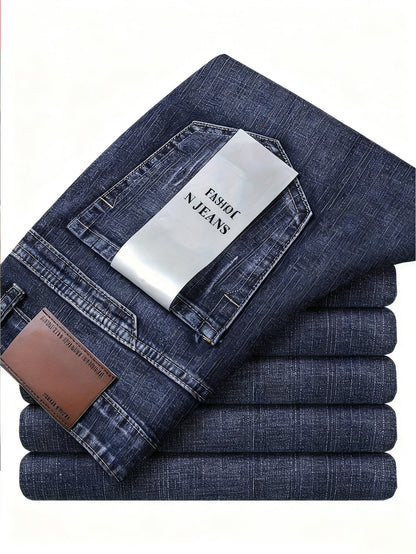 Herr Jeans Slim Fit Vardagsbyxa Modern Stil Weekend Casual