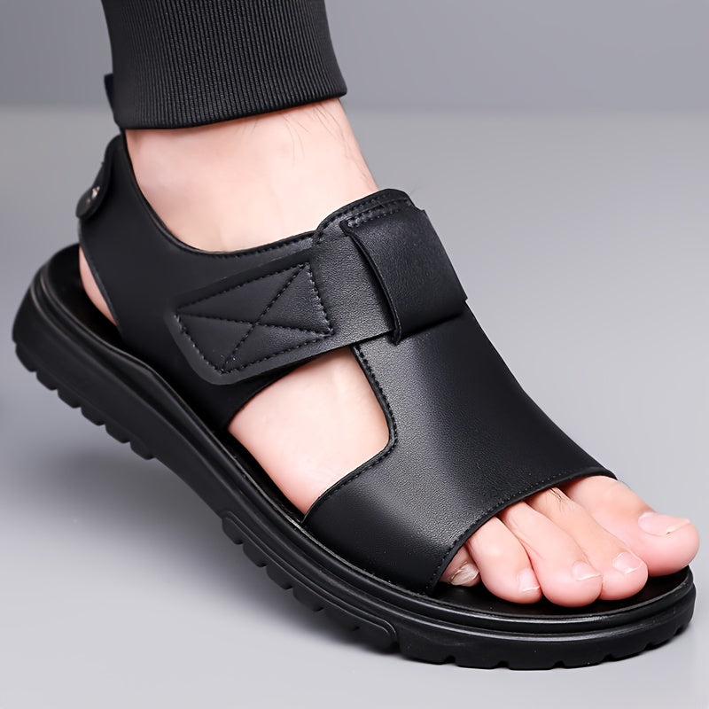 Herrsandaler med robust sula för vardag och fritid – Vintage stil