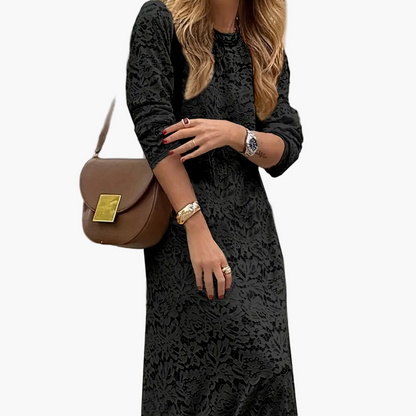 Damklänning Elegant Långärmad Bodycon Mönstrad Fest & Vardag