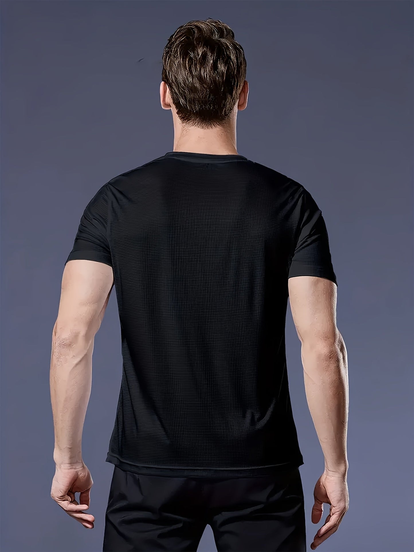 Herr T-shirt Paris Tryck Modern Sportstil Kortärmad