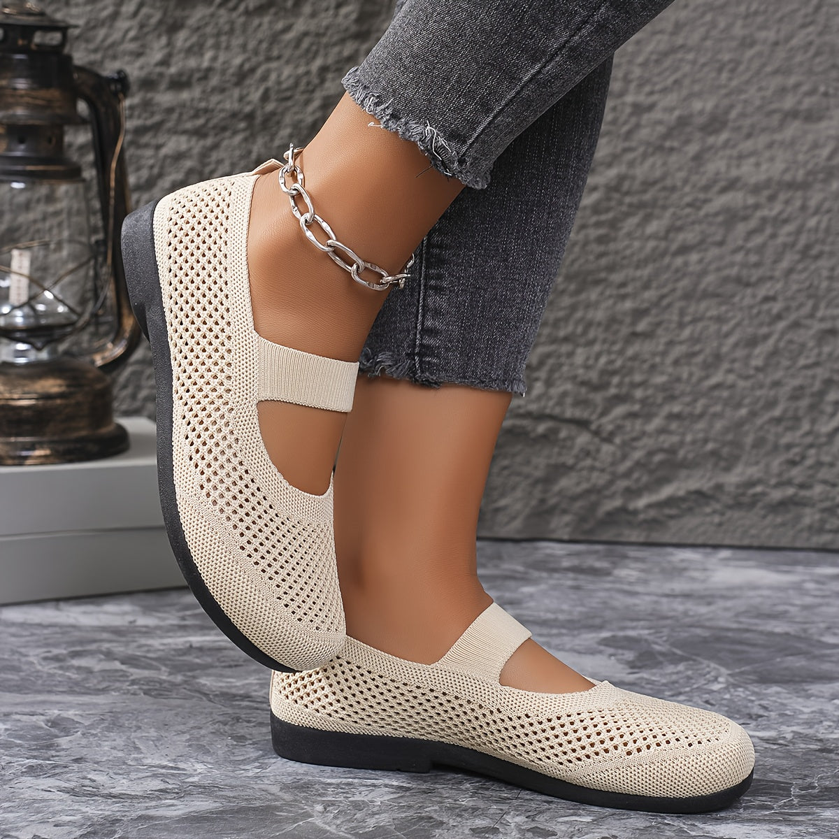 Dam Mary Jane Promenadskor – Bekväma och Flexibla Vardagsballerinas