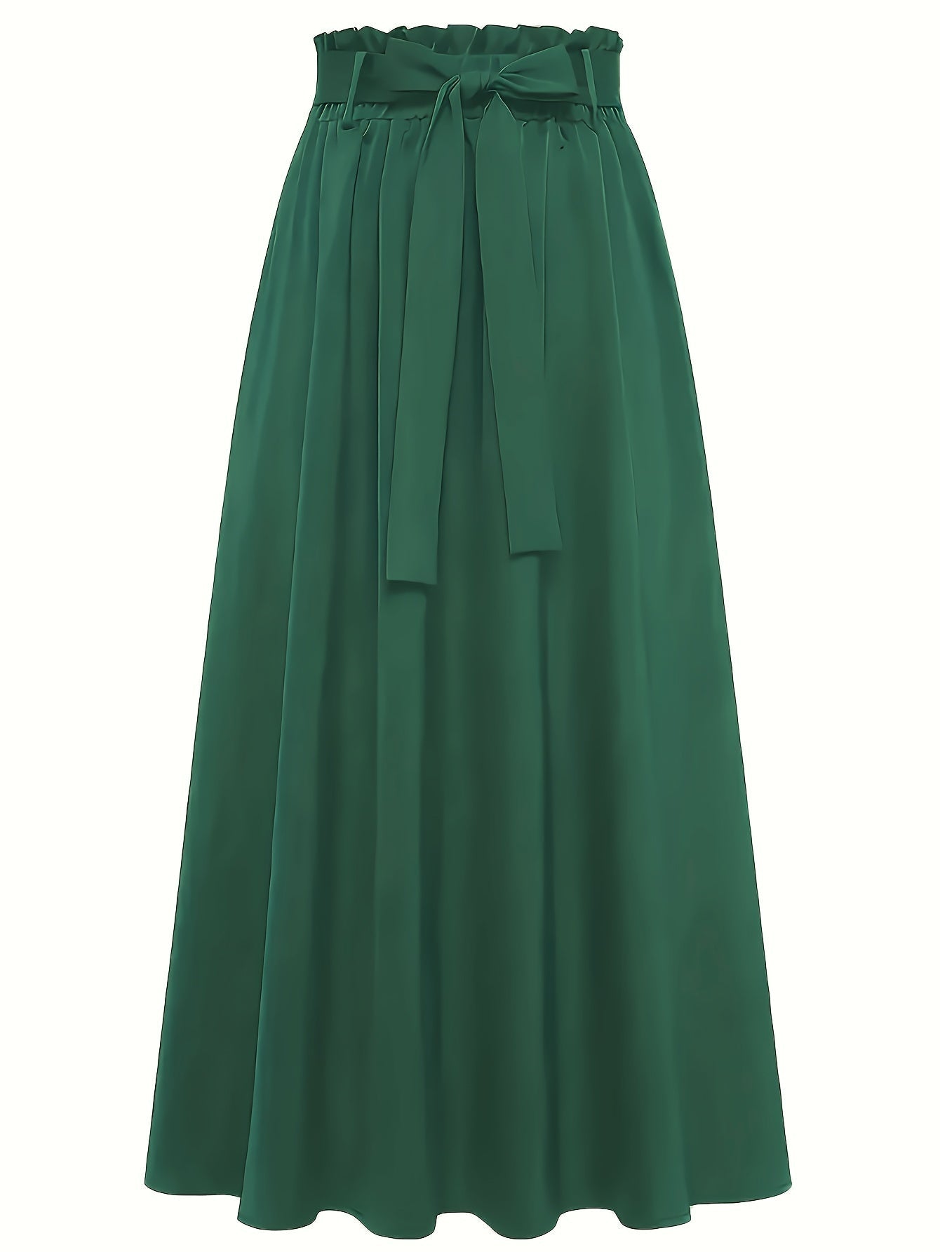 Dam Kjol Midja med Knytband Elegant A-Linje Vardagsstil