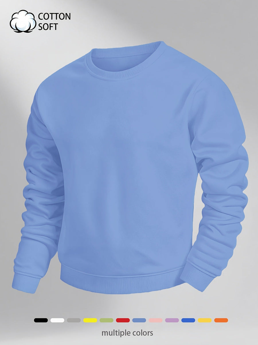 Men's Classic Crewneck Pullover Sweatshirt