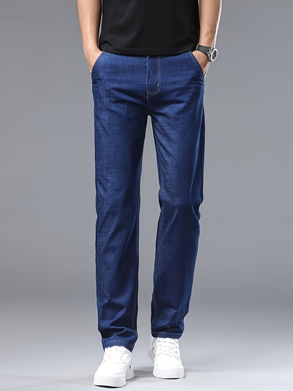 Herr Byxor – Klassiska Stilrena Jeans för Vardag och Fritid – Regular Fit