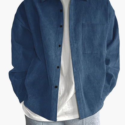 Herr Skjorta Oversize Avslappnad Stil – Perfekt För Vardagsbruk och Streetwear