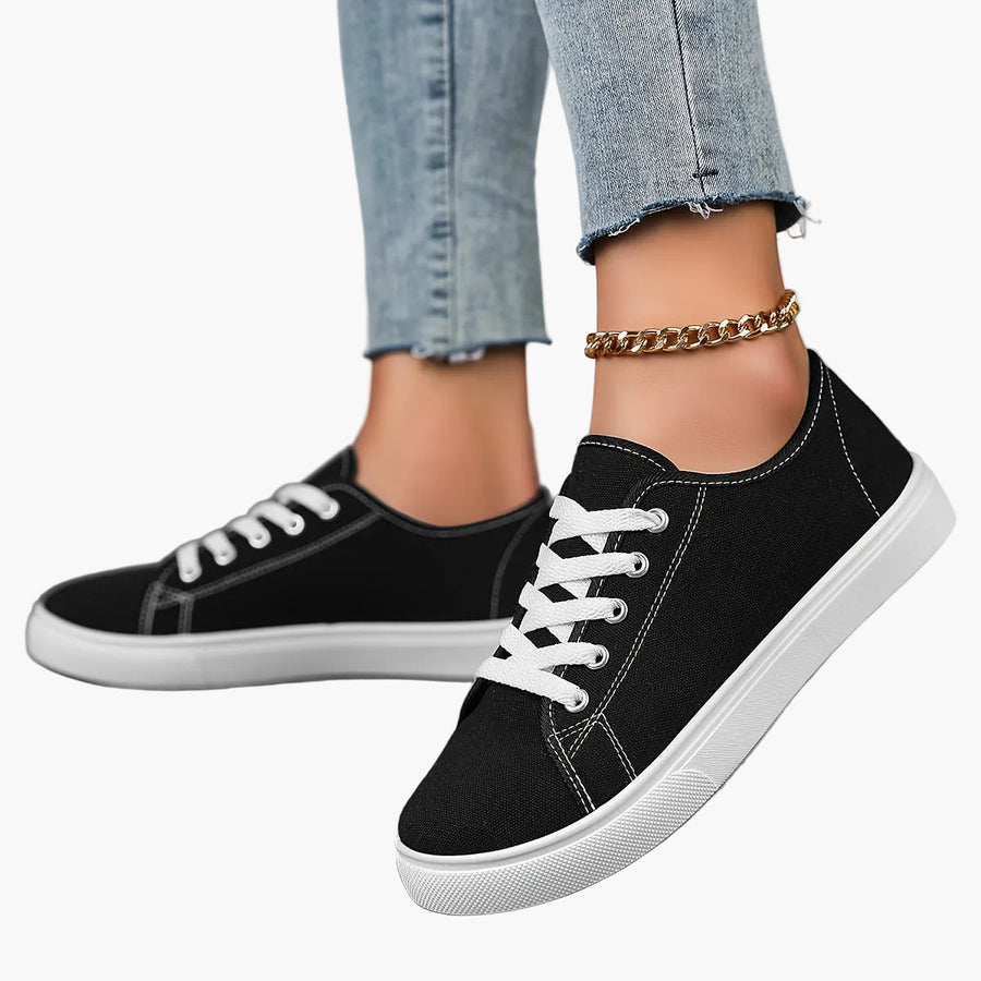Dam Sneakers Låg Profil Vardagsskor Trendig Fritidsstil