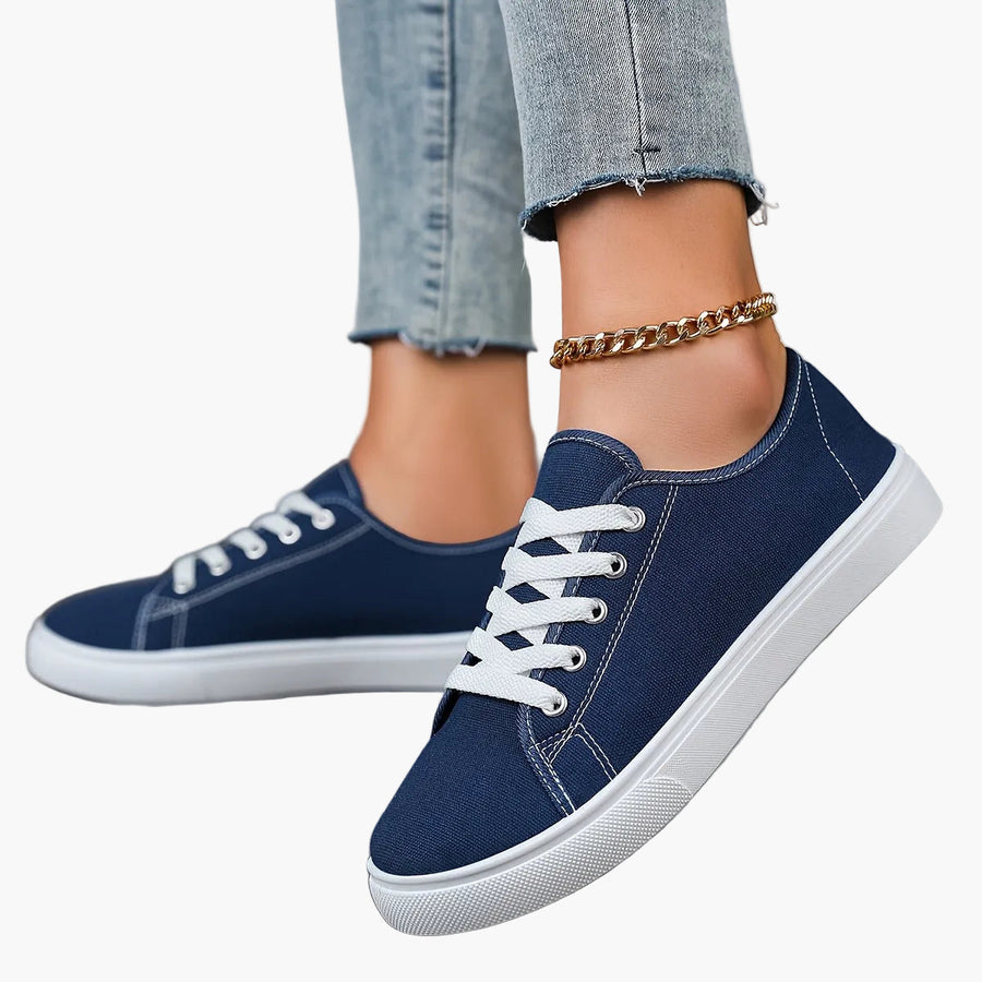 Dam Sneakers Låg Profil Vardagsskor Trendig Fritidsstil