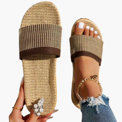 Dam Sandaler Slip-in Platta Häl Somriga Casual Tofflor