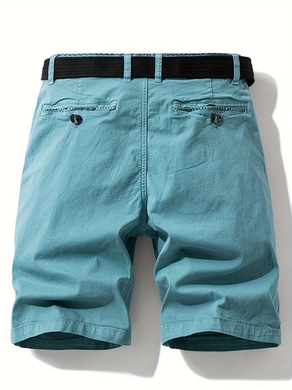 Herr Bermuda Shorts med Bälte – Avslappnad Stil för Sommar och Fritid
