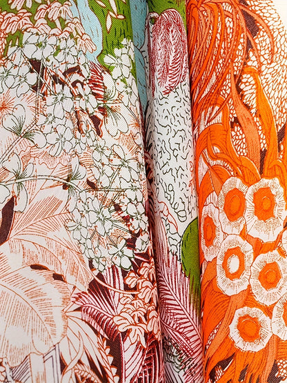 Dam Poncho Kaftan Boho Asymmetrisk Strandtunika med Blommönster