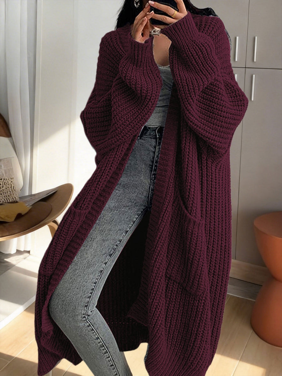 Women's Oversized Longline Knit Cardigan