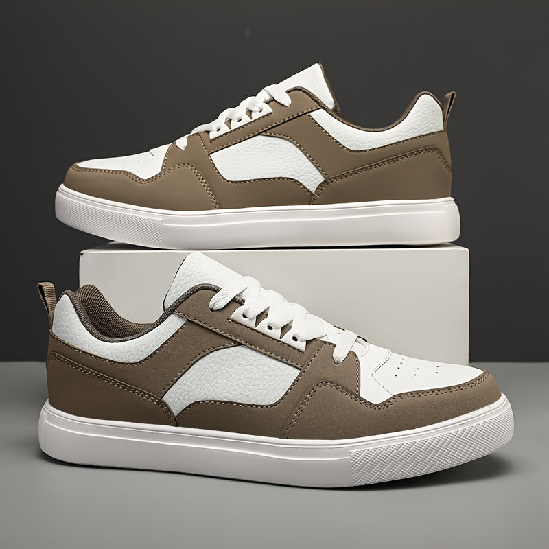 Herr Sneakers Låg Modell Preppy Stil för Vardagsbruk