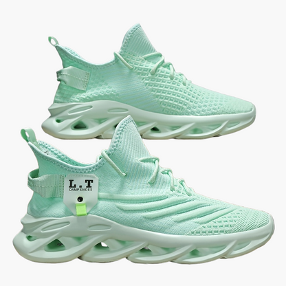 Herr Sneakers Sportiga Löparskor med Modern Design – Bred Passform och Unik Sula