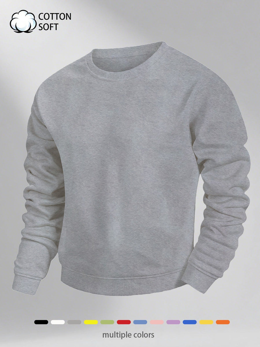 Men's Classic Crewneck Pullover Sweatshirt