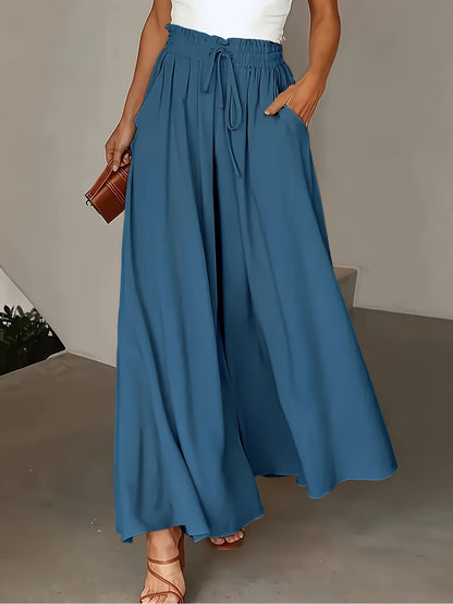 Dam Palazzobyxor Vida Ben Paperbag Midja Elegant Vardagsstil
