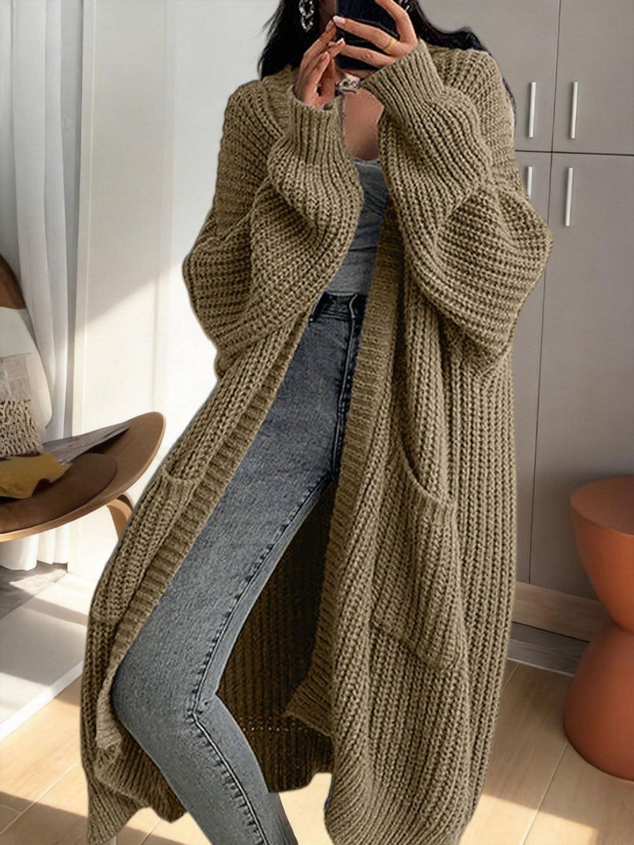 Women's Oversized Longline Knit Cardigan