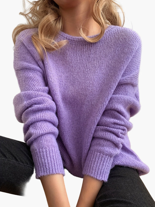 Damstickad tröja med avslappnad passform – Elegant vardagsstil
