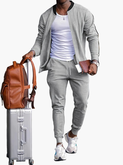 Herr Träningsdress Set För Aktiv Livsstil – Modern Sportig Look För Träning & Fritid