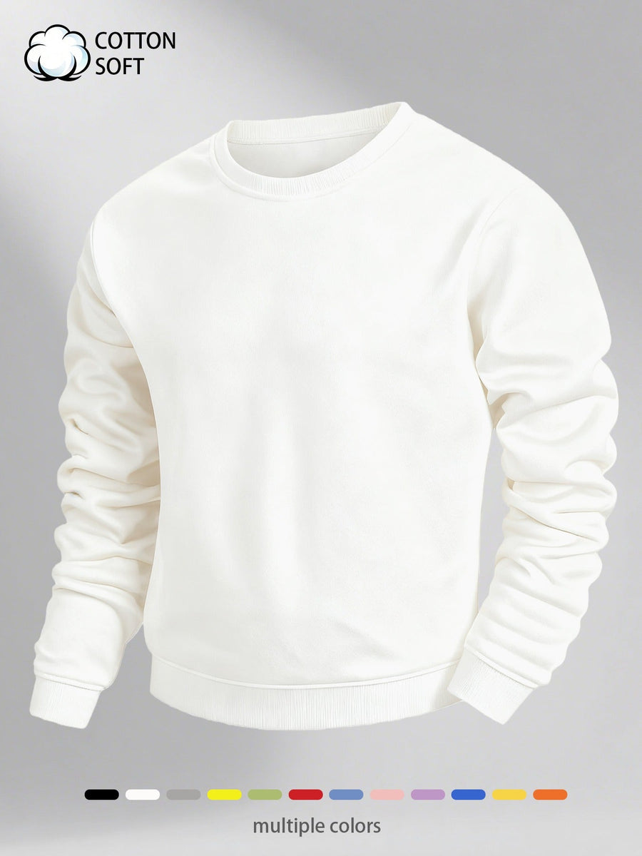 Men's Classic Crewneck Pullover Sweatshirt