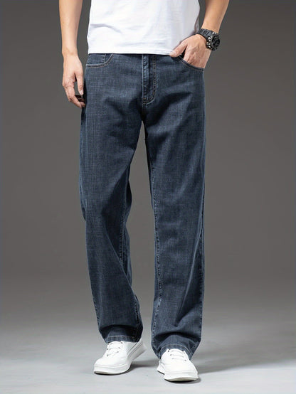 Herr Jeans Ledig Rak Passform Vardagsstil