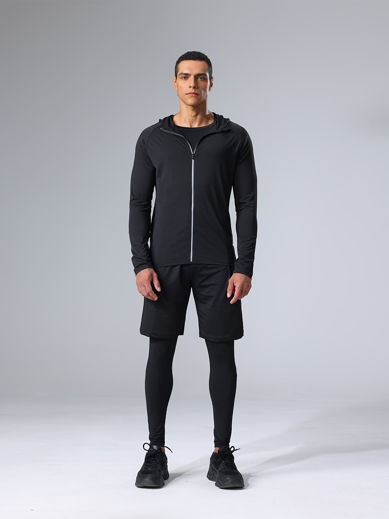 Herr Sportklädesset – Komplett 5-delars Träningsoutfit för Gym & Löpning