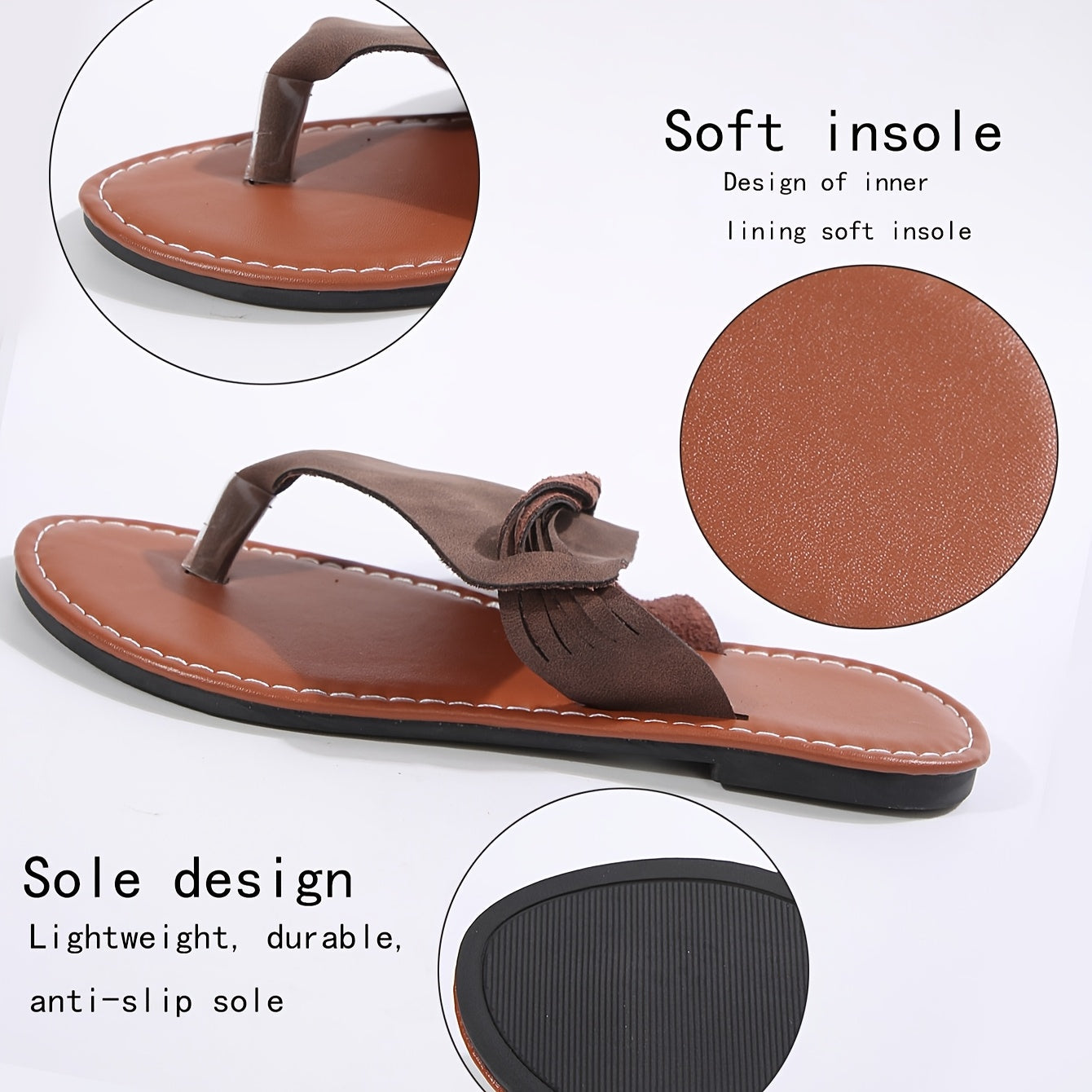 Dam Sandaler Fashion Slip-in Sommartofflor med Flätad Detalj och Öppen Tå