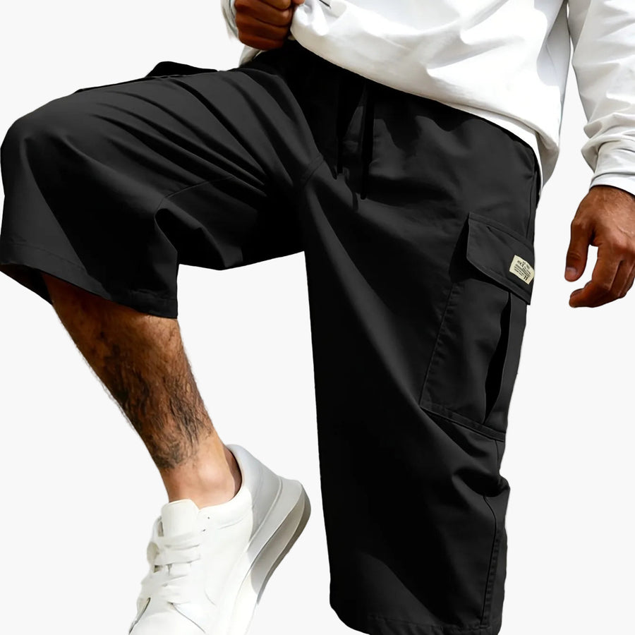 Herr Bermudashorts i cargo-stil för vardagsbruk och streetwear