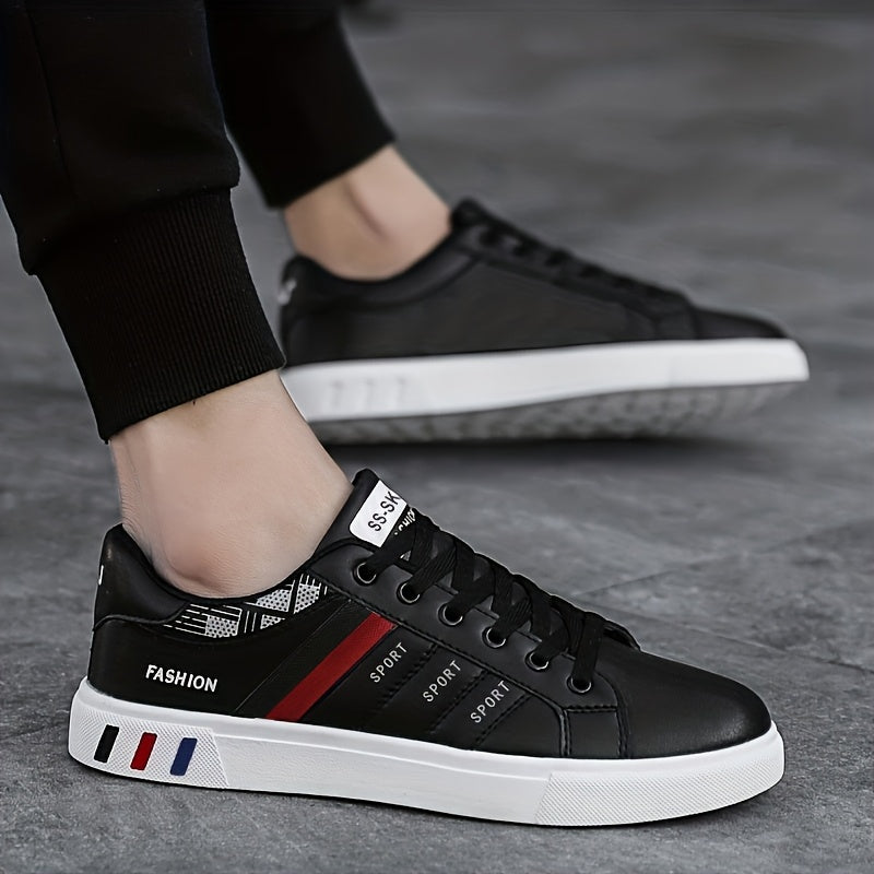Herr Sneakers Sportiga Vardagsskor med Låg Profil - Trendig och Bekväm för Fritid och Stadsliv