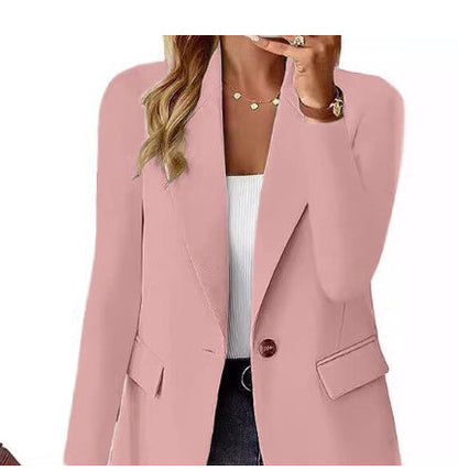 Damkavaj i klassisk britisk stil – Elegant vardagsblazer för kontor och fest