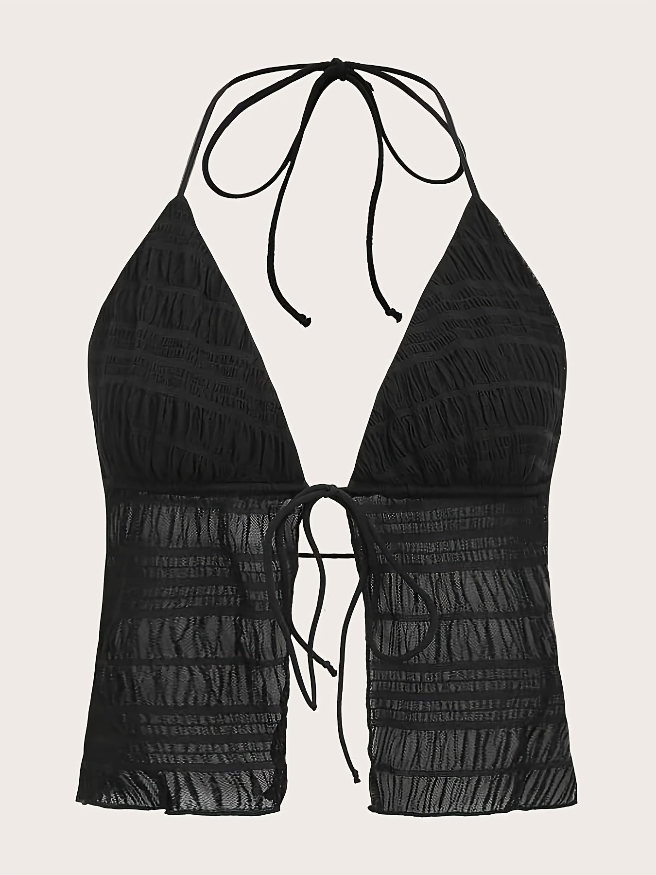 Dam Halterneck Ruched Party Camisole Topp – Trendigt Festmode