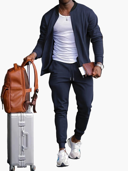 Herr Träningsdress Set För Aktiv Livsstil – Modern Sportig Look För Träning & Fritid